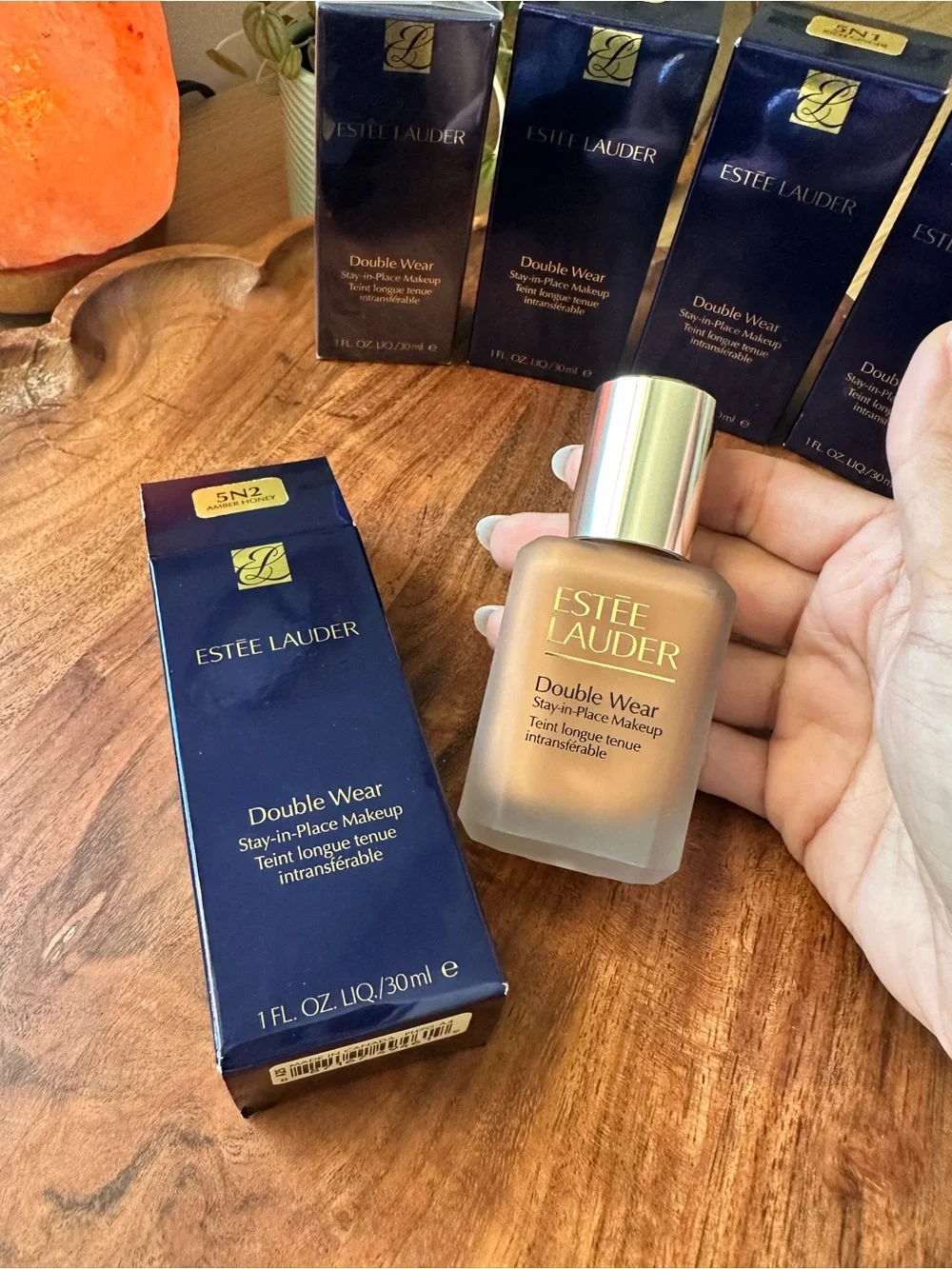 5N2 NEW Estee Lauder Double Wear Stay-in-Place Makeup - Amber Honey